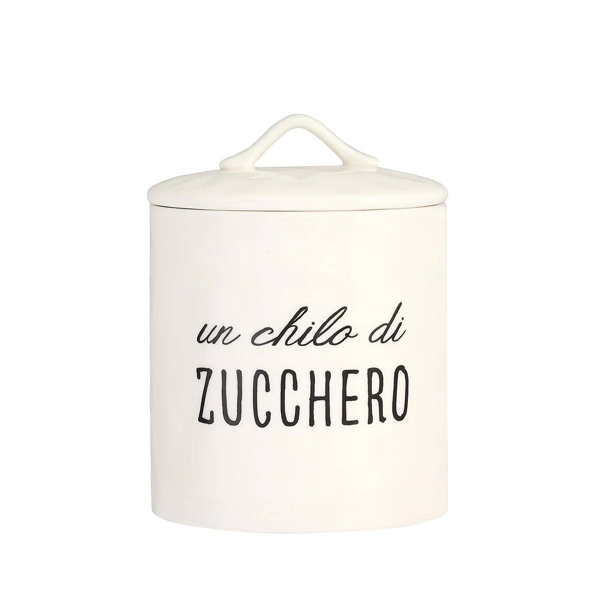Barattolo in gres decoro "Un chilo di zucchero". Simple day