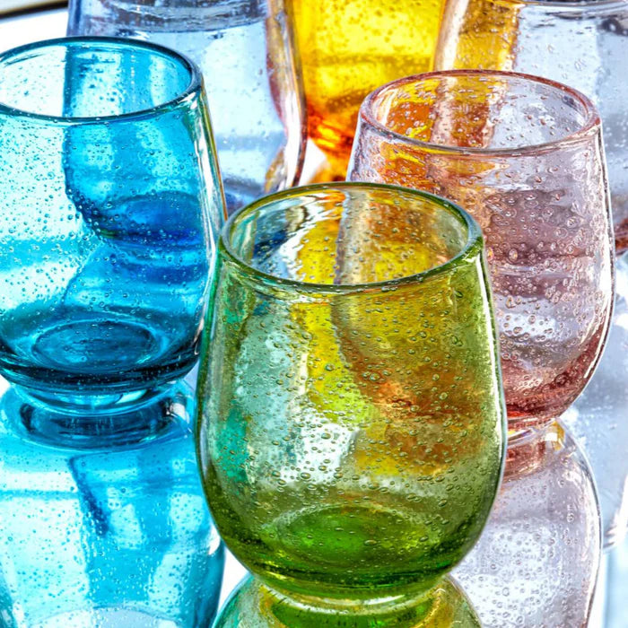 Set 6 bicchieri acqua &quot;Bubble&quot; colore pesca. Fade