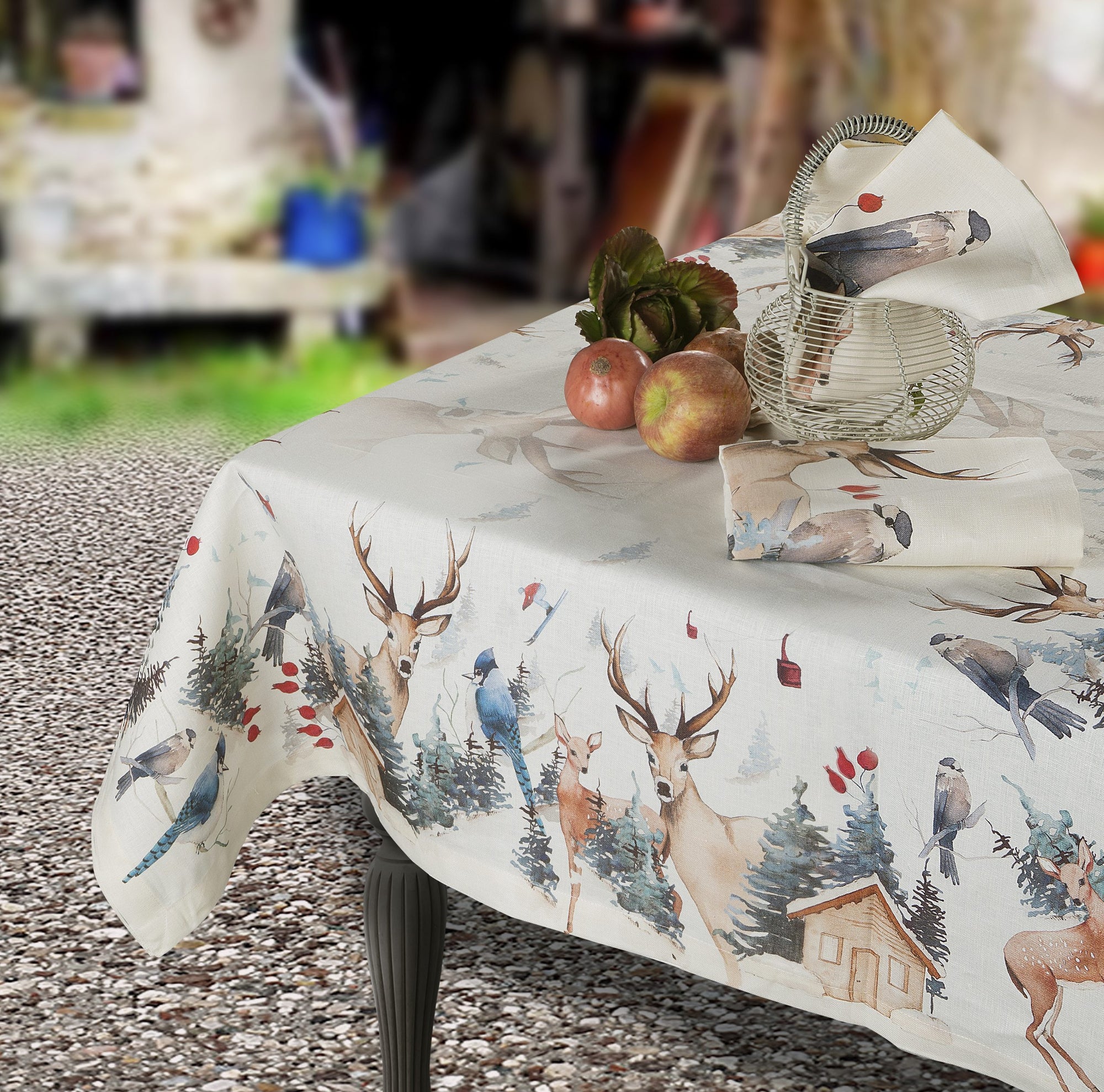 Copritavolo puro lino, linea Buck, 2 misure assortite. The napking