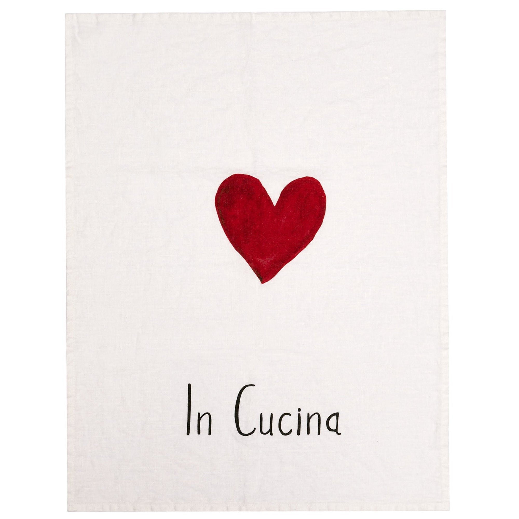 Canovaccio lino decoro &quot;In cucina&quot; 50x68 cm. Simple day