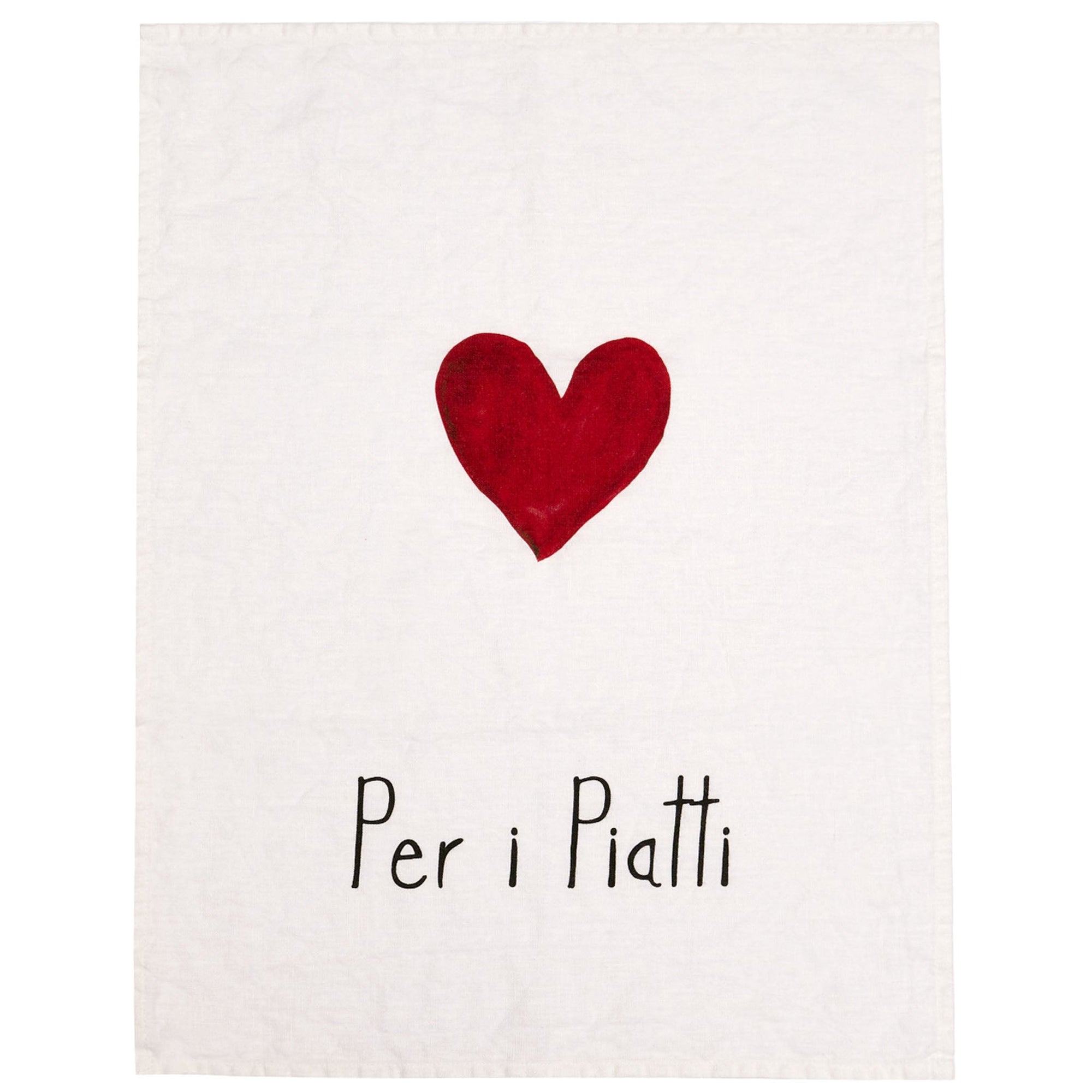 Canovaccio lino decoro &quot;Per i piatti&quot; 50x68 cm. Simple day