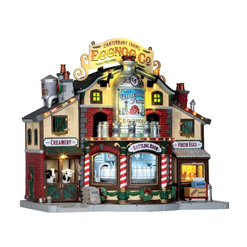 La fattoria, Canterbury Farms Eggnog Factory con Alimentatore 4.5V. Lemax