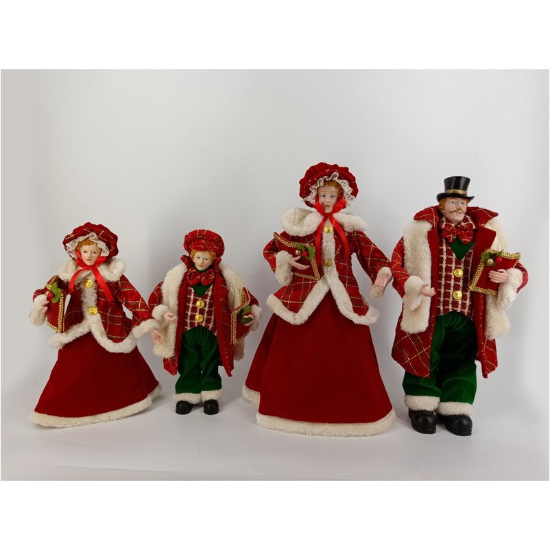 Set di 4 cantori rossi h. 45cm. Timstor