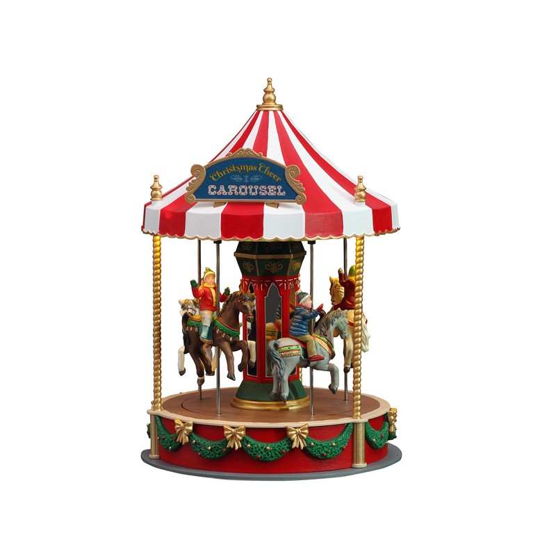 Christmas Cheer Carousel B/O 4.5V. Lemax