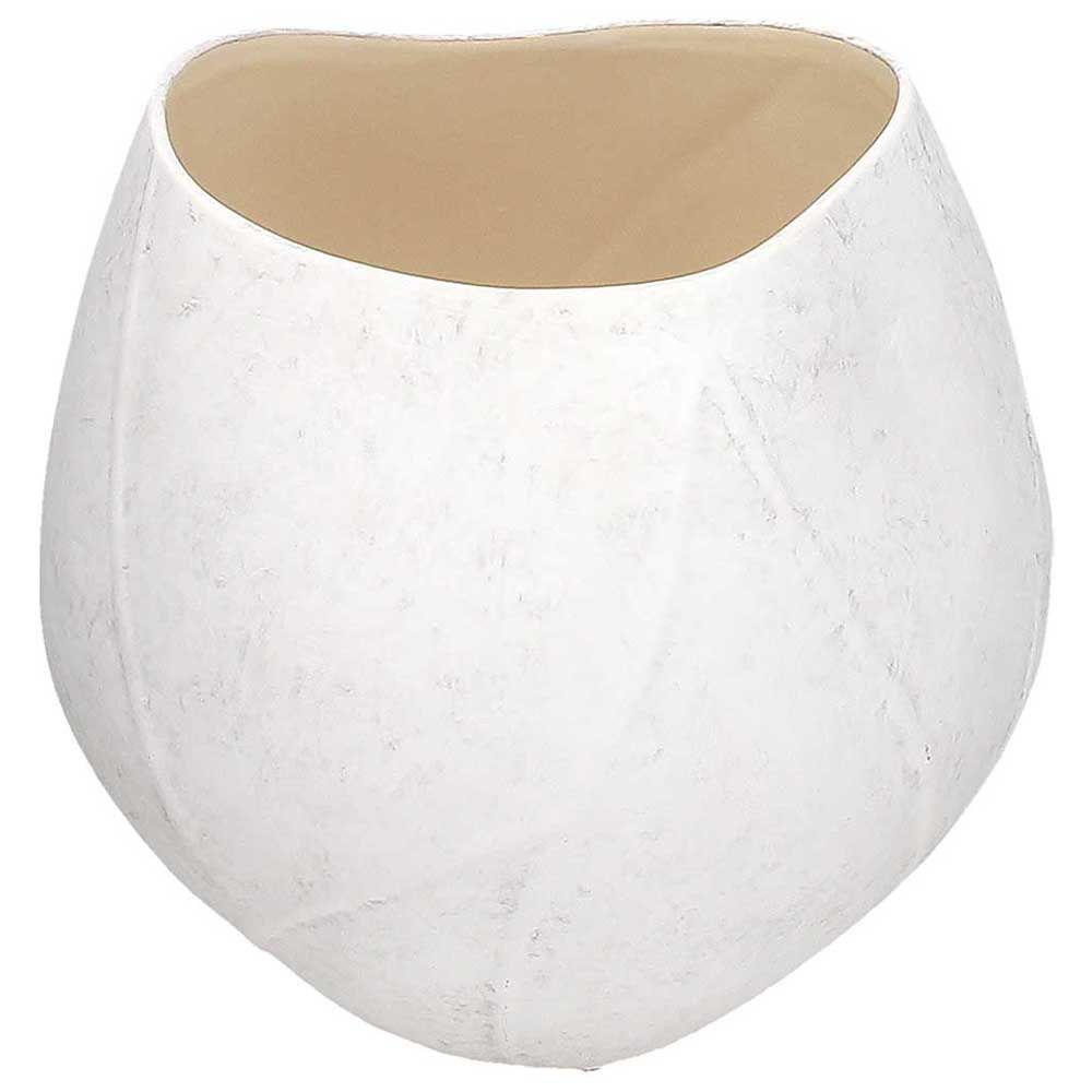 Vaso Bombato "Cer-amic ice", bianco. Tognana