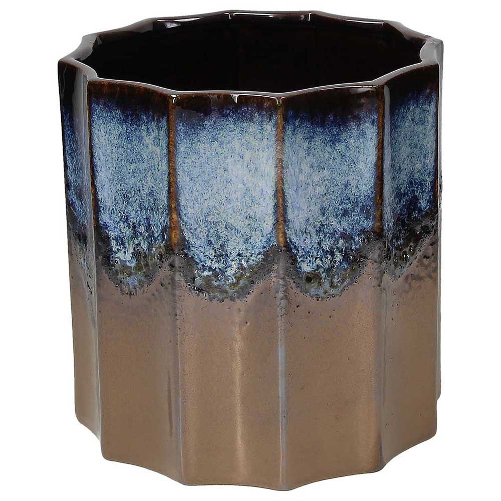 Vaso Sfaccettato H. 21 Cm. Linea Enigma in Ceramica. Tognana