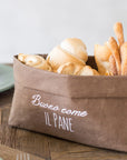 Contenitore in cellulosa decoro "Buono come il pane". Simple day