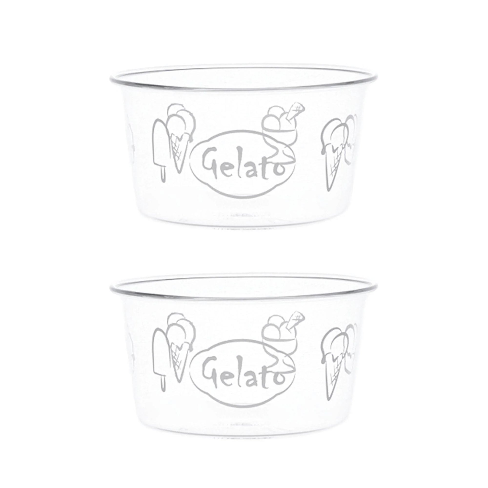 Set 2 coppette decoro "Gelato". Simple day