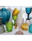 Bicchiere basso "Corinto", in vetro, colore grigio, set 6 pz. Fade
