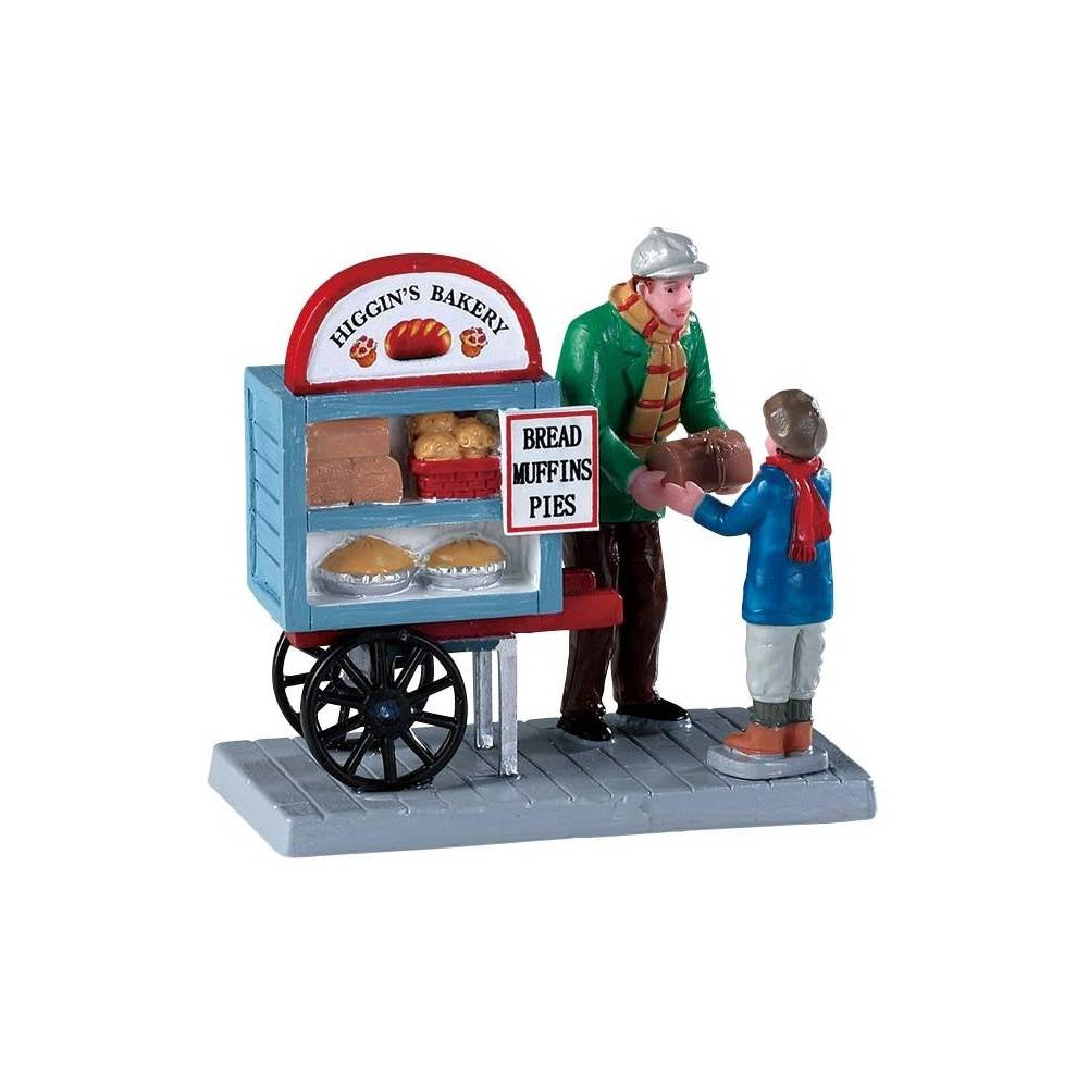 Statuine Delivery Bread Cart. Lemax