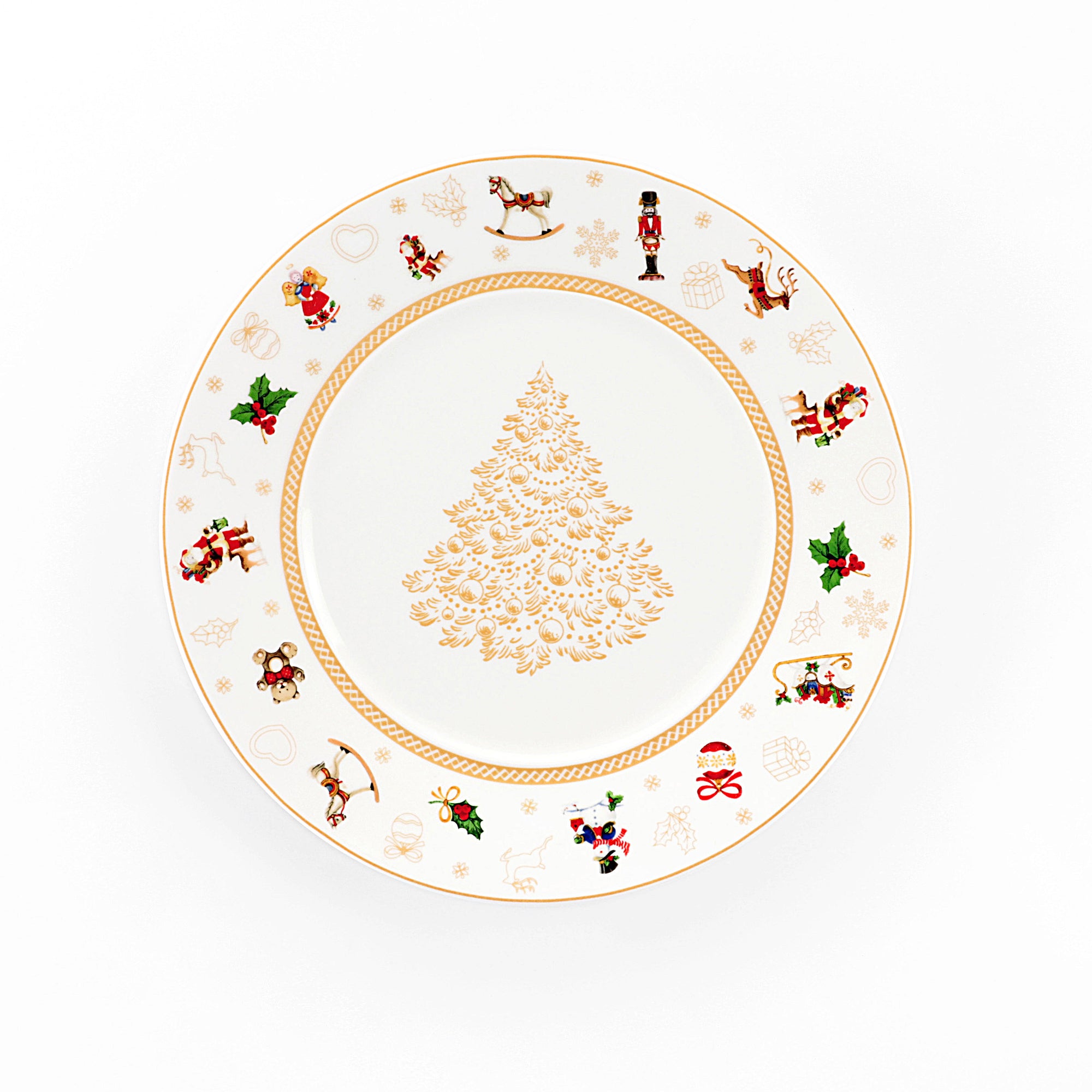 Servizio tavola Natale da 12posti tavola, Toys Natale. Weissestal