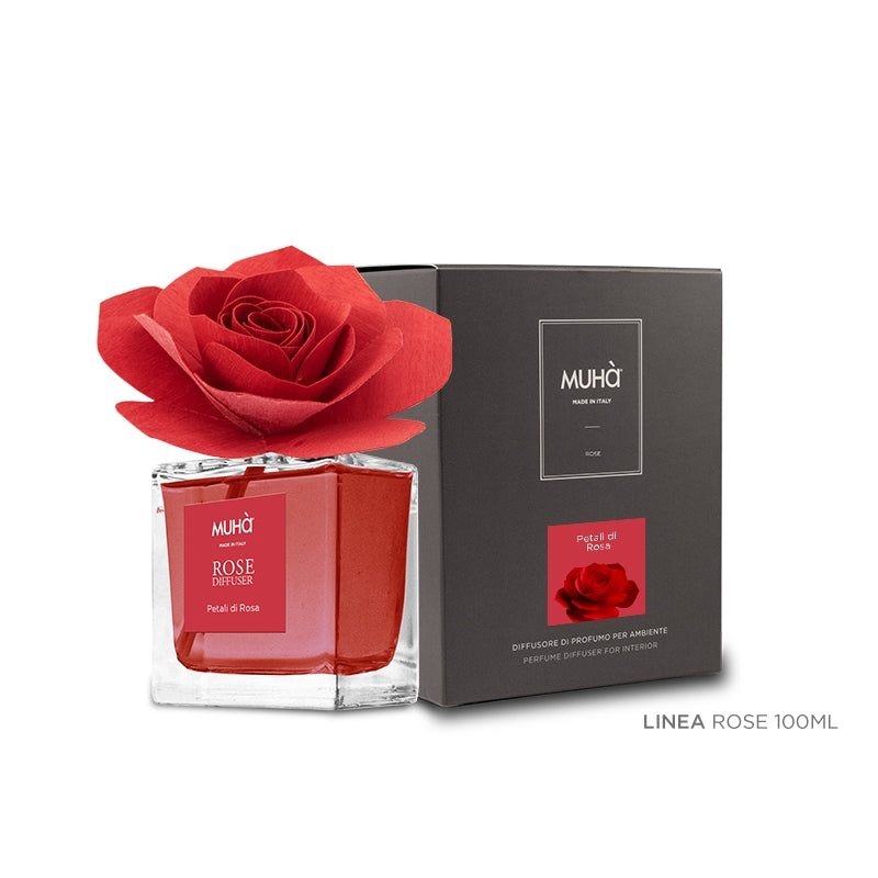 Profumatore d'ambiente "Rosa Diffuser" petali di rosa, 100ml. Muhà