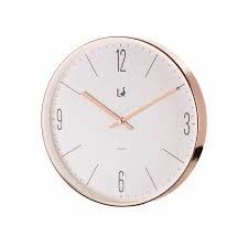 Orologio Parete in metallo oro rosa. L'oca nera