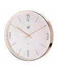 Orologio Parete in metallo oro rosa. L'oca nera