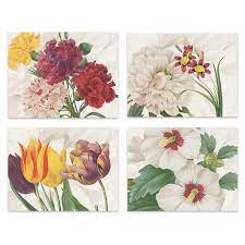Set colazione puro lino, linea Garden eden, 4 tovagliette + 4 tovaglioli. The napking