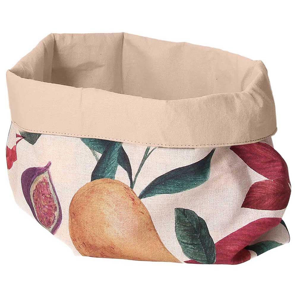 Cestino pane rotondo disegno frutta autunno, Linea Ophera. Tognana