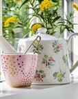 Latte cup Linea Gold spot peach, colore rosa e oro. Greengate