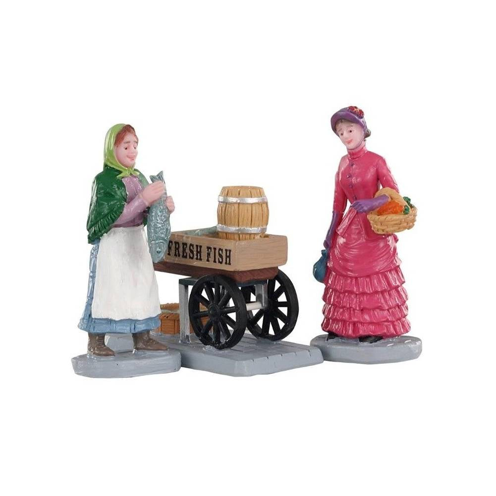 Statuine Fresh Fish For Sale Set of 3 pz. Lemax