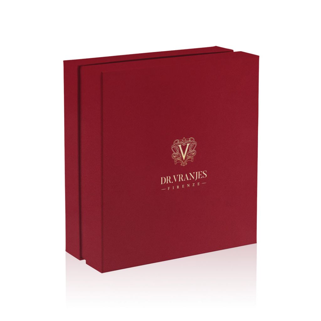 Gift box XMAS EDITION Diffusore 500 ml ROSSO NOBILE con bastoncini con decoro. Dr. Vranjes