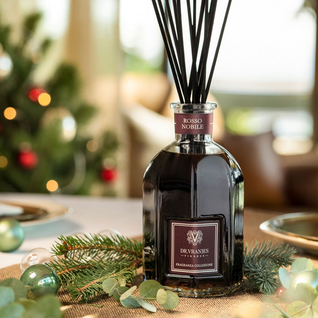 Gift box XMAS EDITION Diffusore 250 ml ROSSO NOBILE con bastoncini. Dr. Vranjes