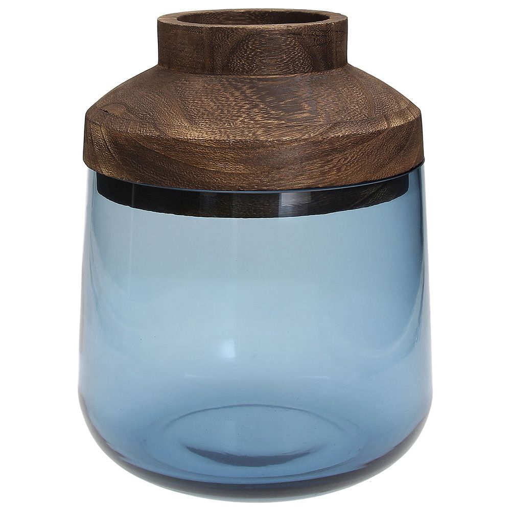 Vaso In Vetro Caddy Piccolo Blu LINEA GLASS DESIGN. Tognana