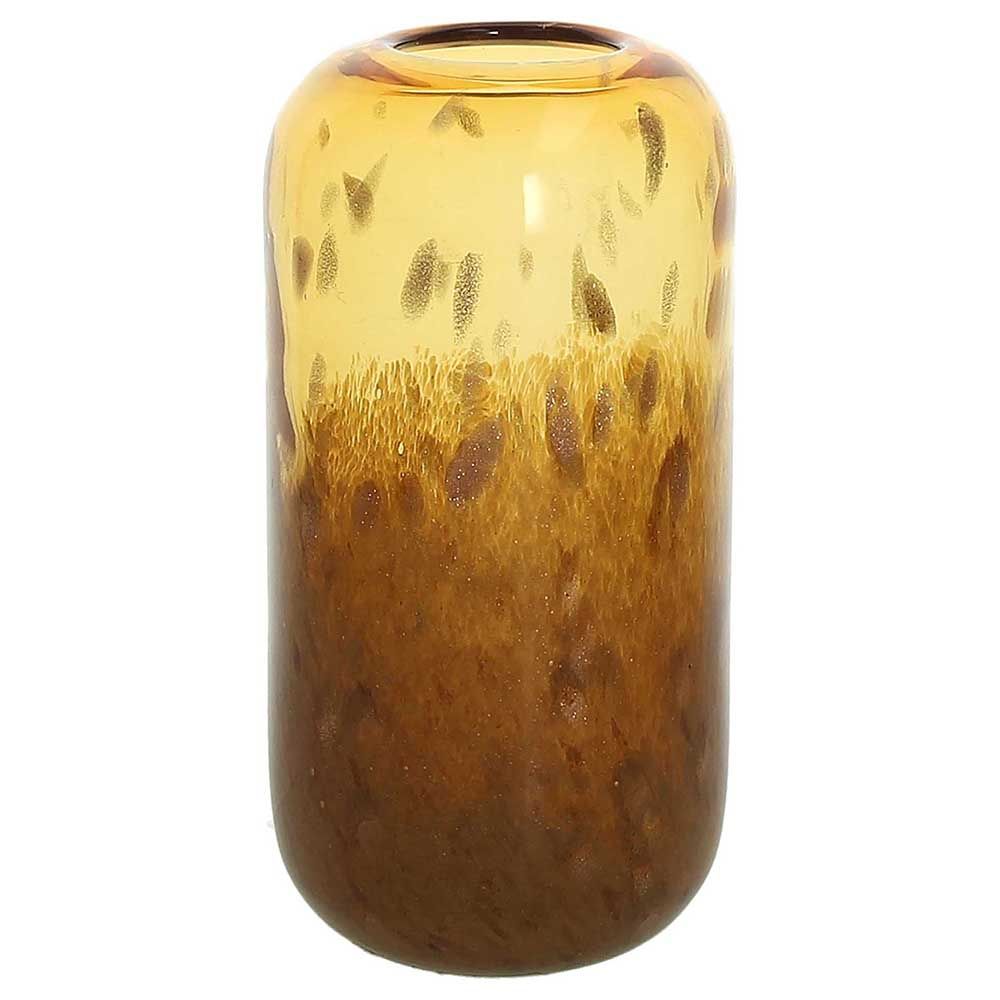 Vaso "Kabor" ambra, H.24 in vetro. Tognana