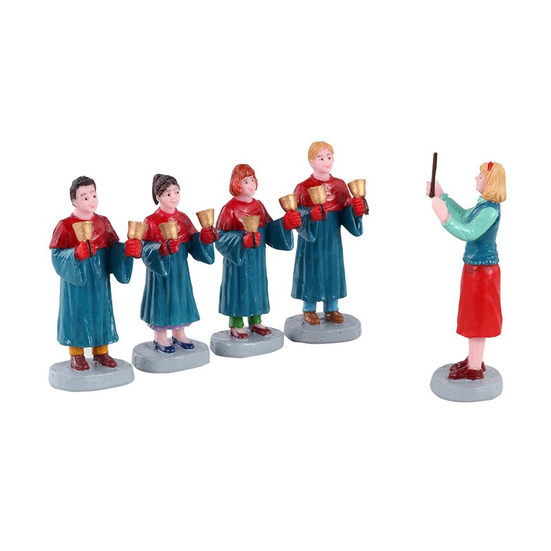 Statuine Handbell Choir Set Of 5. Lemax