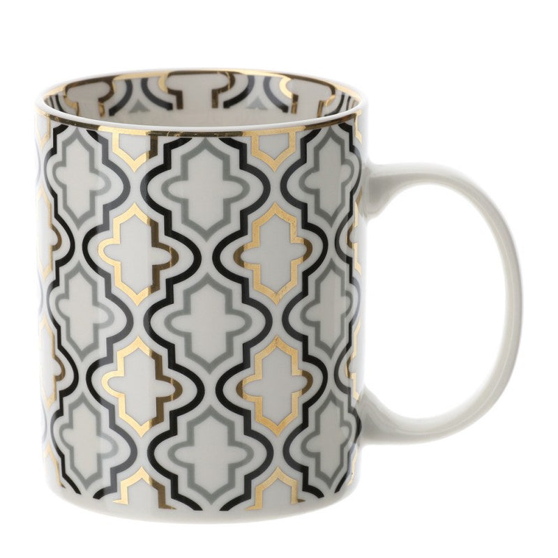Tazza mug Marrakech, in porcellana, D.8.5x H.10 cm. Hervit Creations