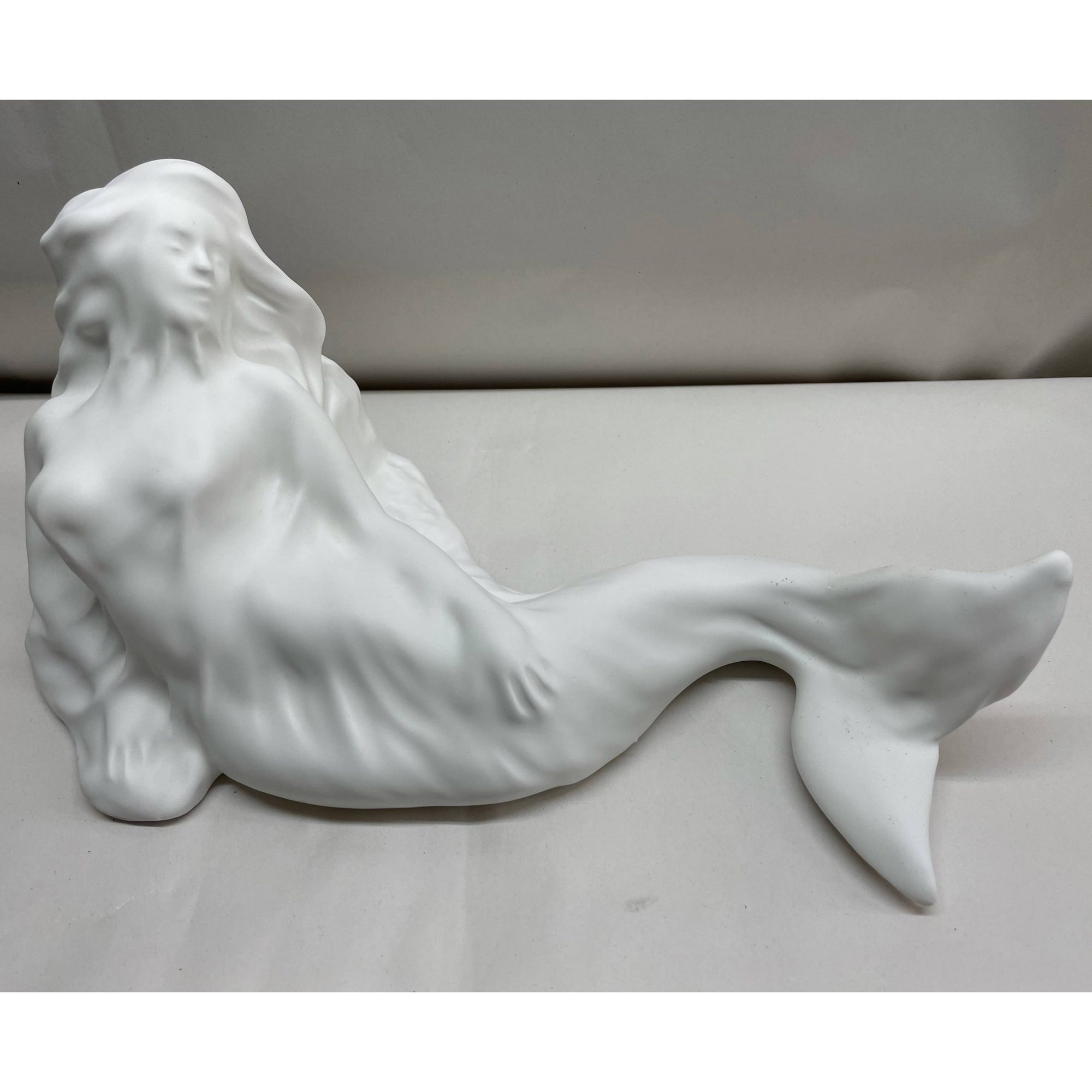 Statua "Partenope velata" colore bianco opaco, in porcellana, misura grande. Amage