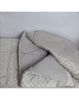 Plaid BUBBLE beige 220x260 cm. Blanc Mariclò
