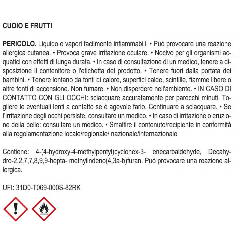 Profumatore d'ambiente "Rosa Diffuser" cuoio e frutti, 200 ml. Muhà