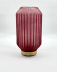 Lampada "Bright" con base oro, con timer, H. 26cm, 4 colori disponibili, misura grande. EDG