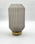 Lampada "Bright" con base oro, con timer, H. 26cm, 4 colori disponibili, misura grande. EDG