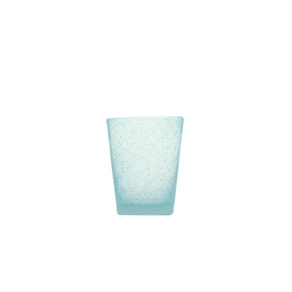 Bicchiere acqua "Memento" in vetro, colore light blue, set 6 pz. Serafino Zani