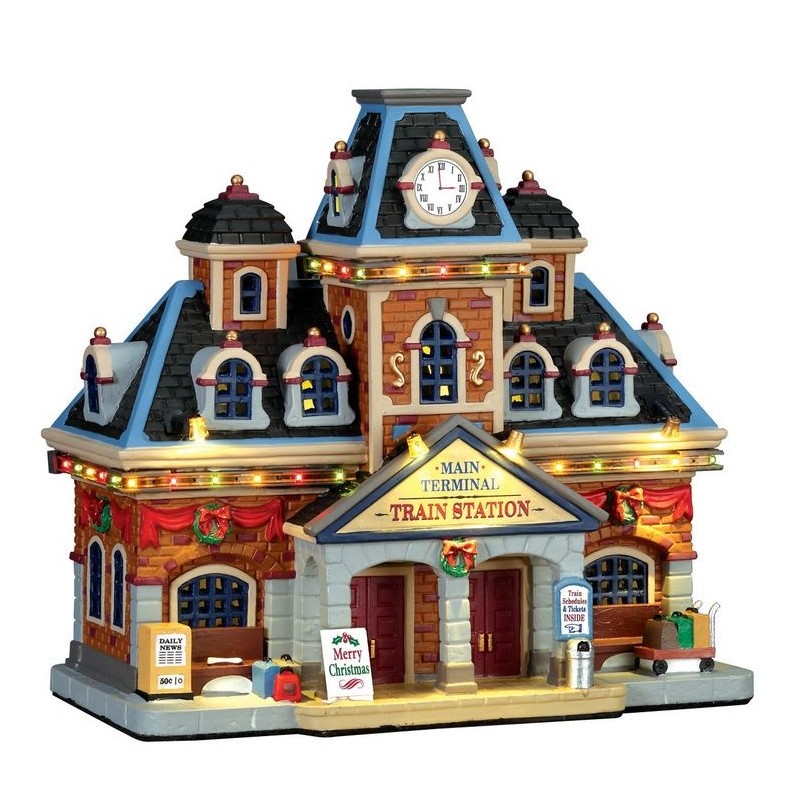 Main Terminal Train Station con Alimentatore 4.5V. Lemax