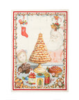 Canovaccio natalizio Noel Gourmand croqe 50x70 cm., lino. Tessitura Toscana Telerie