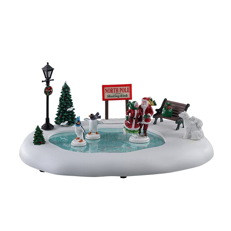 Pista di Pattinaggio North Pole Skating Rink B/O 4.5V. Lemax