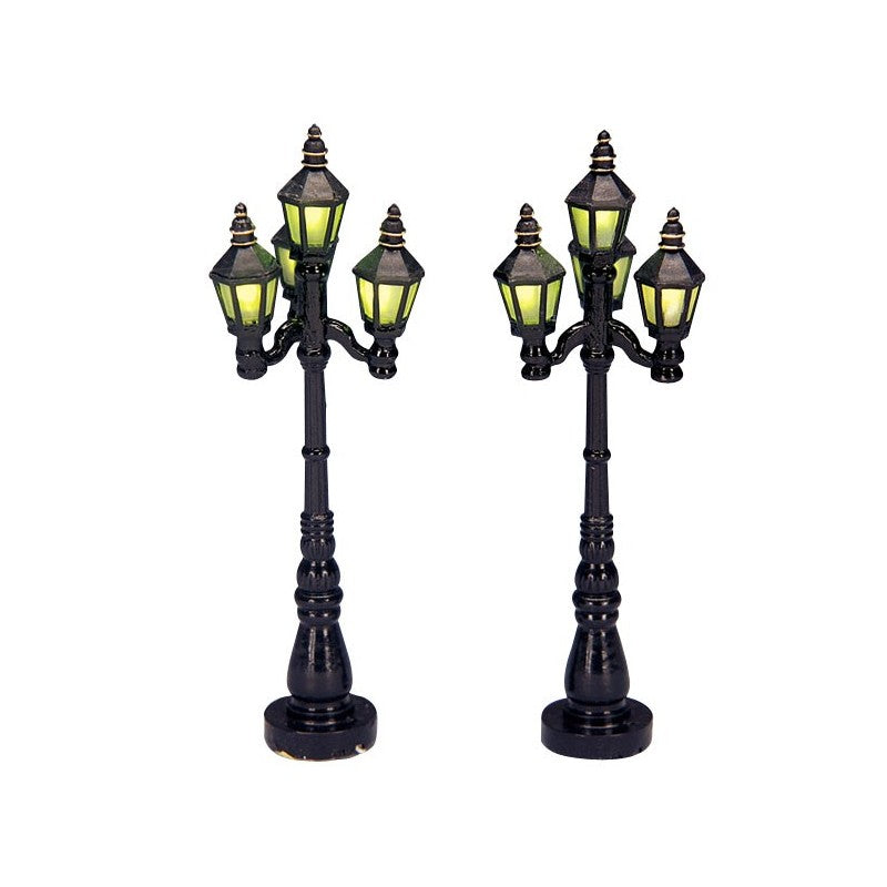 Lampioni, Old English Street Lamp Set of 2 B/O 4.5V. Lemax