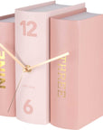 Orologio da tavolo "Book" colore rosa. KARLSSON