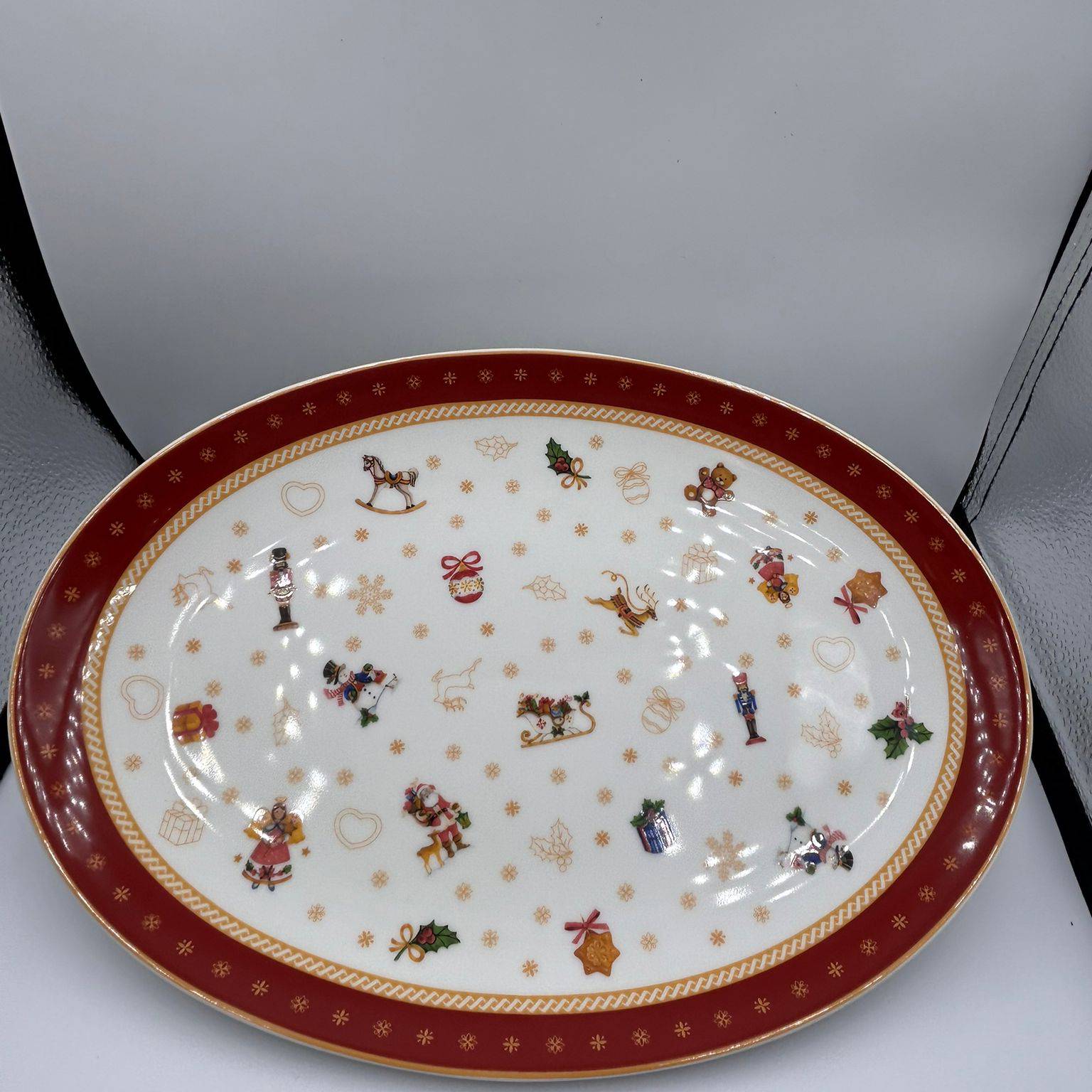 Vassoio ovale piccolo, Winter gift Natale. Weissestal
