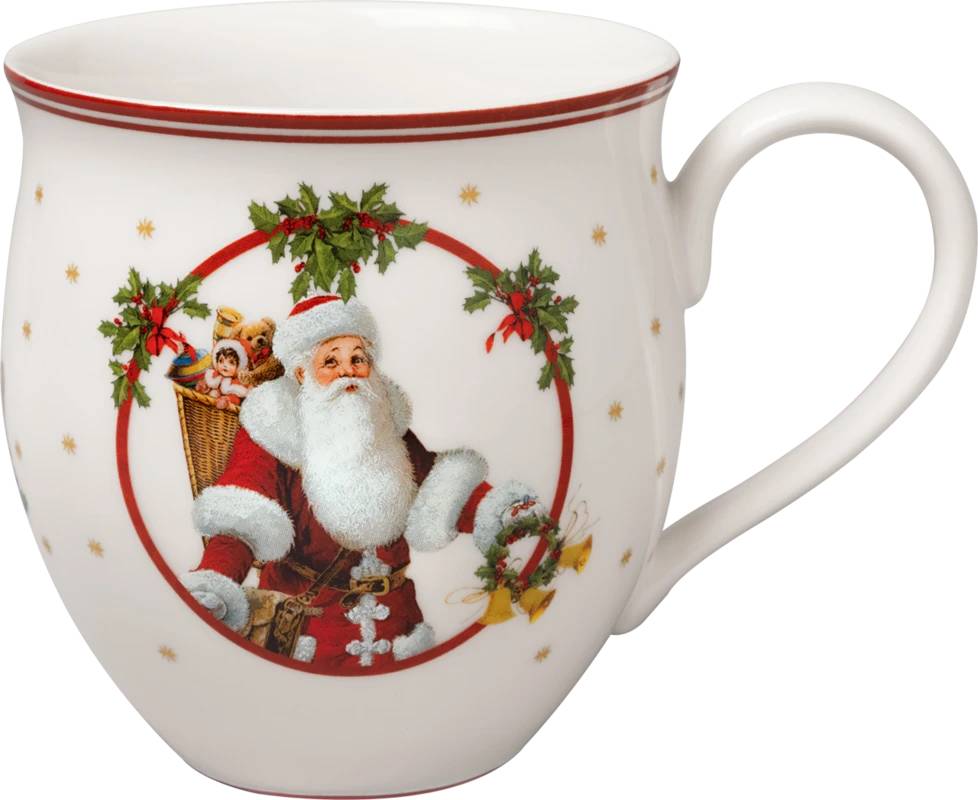 Tazza con manico Babbo Natale e renna Linea Toy's Delight. Villeroy &amp;amp Boch