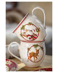 Tazza con manico Babbo Natale e renna Linea Toy's Delight. Villeroy &amp;amp Boch