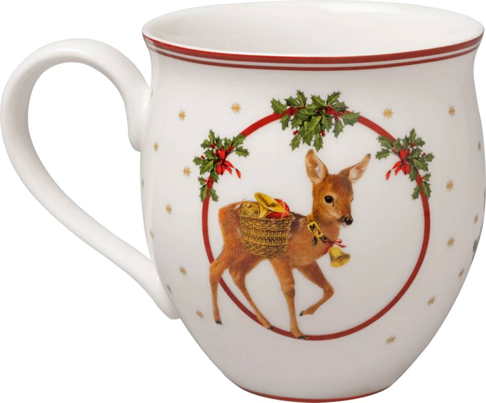 Tazza con manico Babbo Natale e renna Linea Toy's Delight. Villeroy &amp;amp Boch