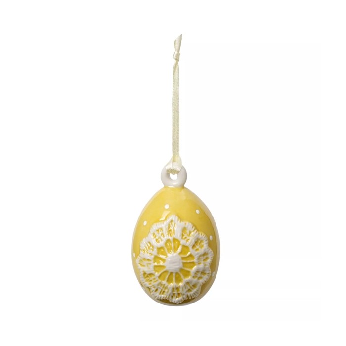Uovo singolo giallo Ornamento Linea Spring eggs. Villeroy & Boch