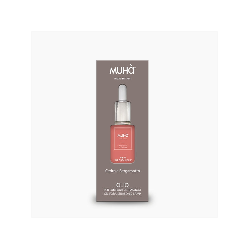 Olio idrosolubile, 15ml. Arancio e cannella. Muhà