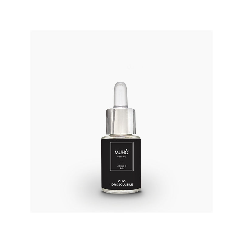 Olio idrosolubile, da 15 ml. Acqua e sale. Muhà