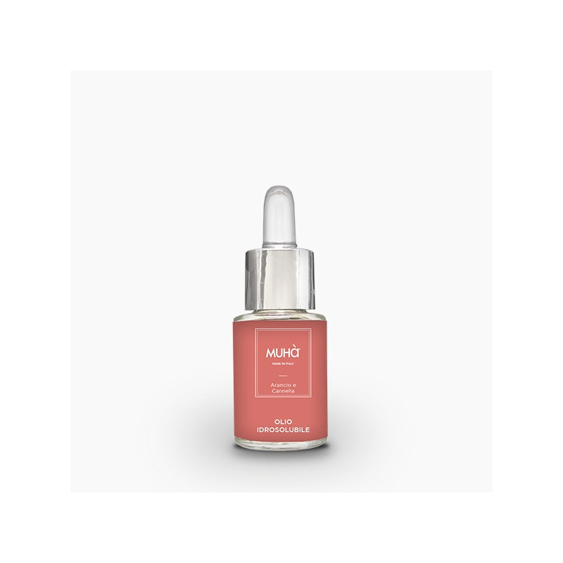 Olio idrosolubile, 15ml. Arancio e cannella. Muhà