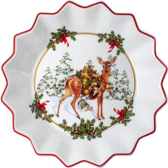 Ciotola piccola cerbiatto con regali Villeroy &amp Boch linea Toy's fantasy