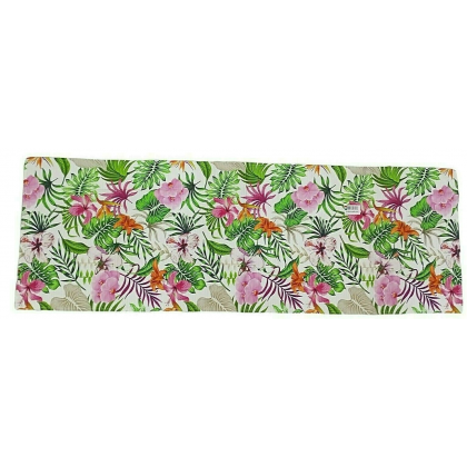 Runner Blooming 135x45 cm. in cotone. Fade