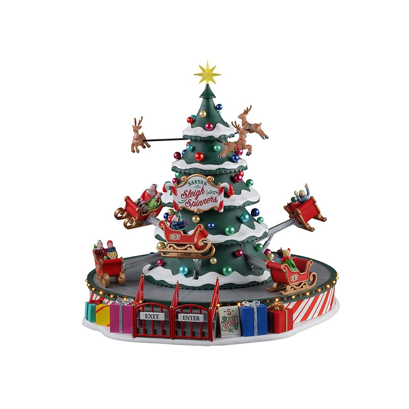 Santa'S Sleigh Spinners con Alimentatore 4.5V. Lemax